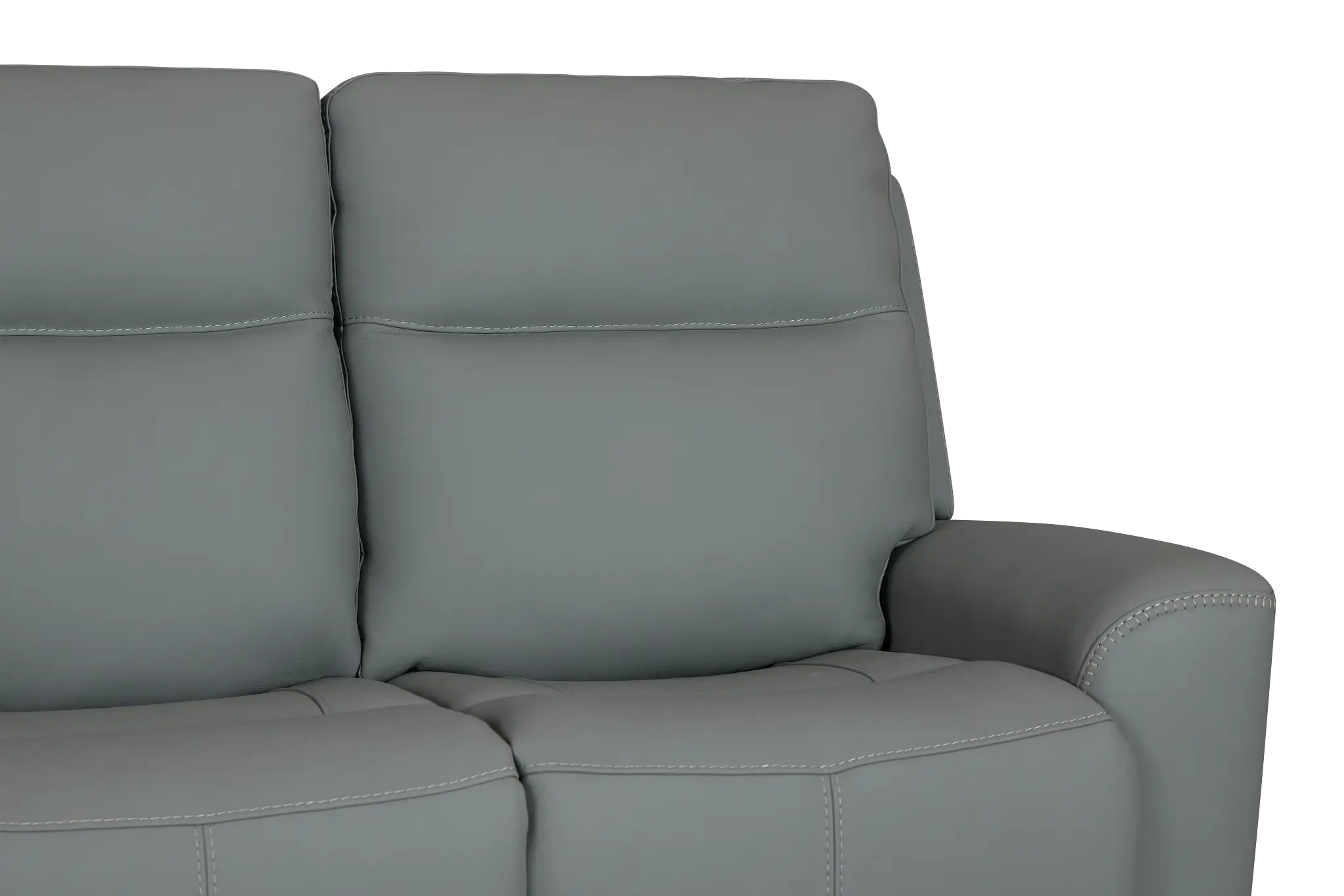 Sterling Blue Lthr/vinyl Power Reclining Sofa Sterling Blue Lthr/vinyl Power Reclining Sofa