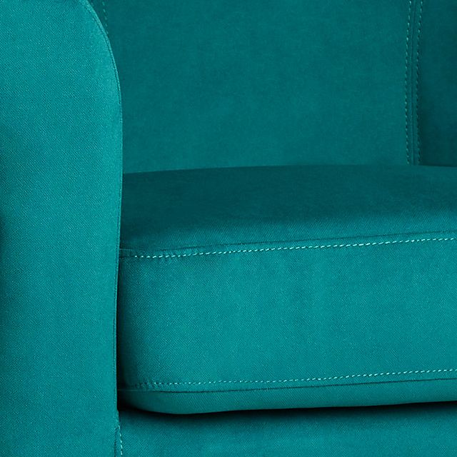Concord Teal Velvet Accent Chair (4)