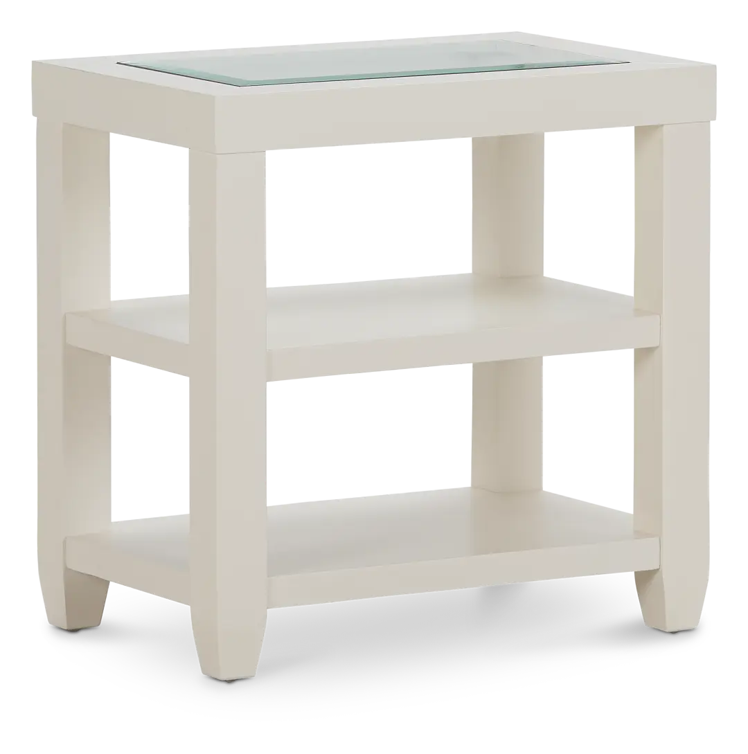 Hurley White Chairside Table Hurley White Chairside Table