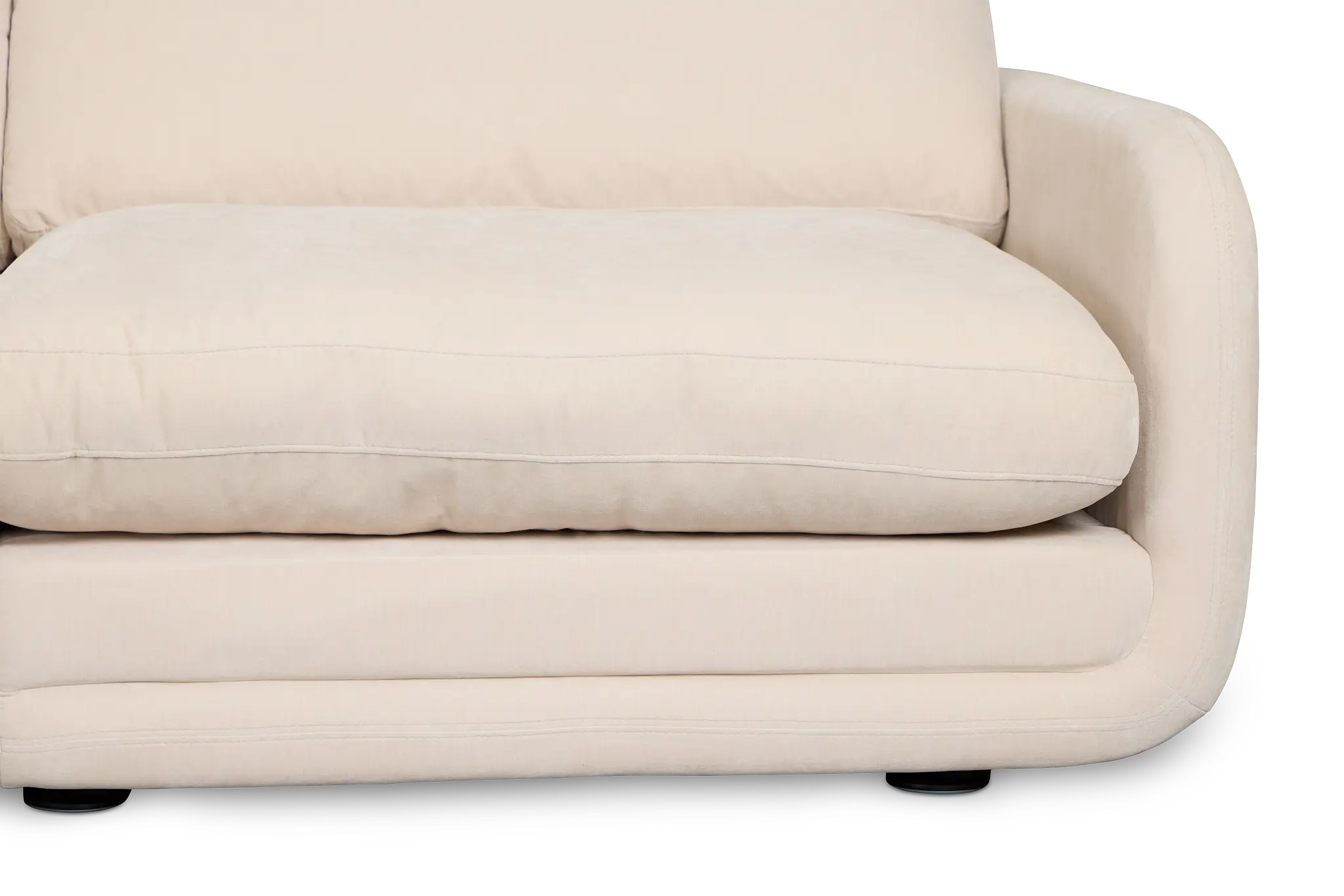 Jules Ivory Velvet 5-piece Modular Sectional Jules Ivory Velvet 5-piece Modular Sectional