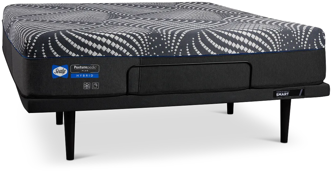Sealy Posturepedic Plus High Point 14" Soft Ergo Smart Adjustable Mattress Set