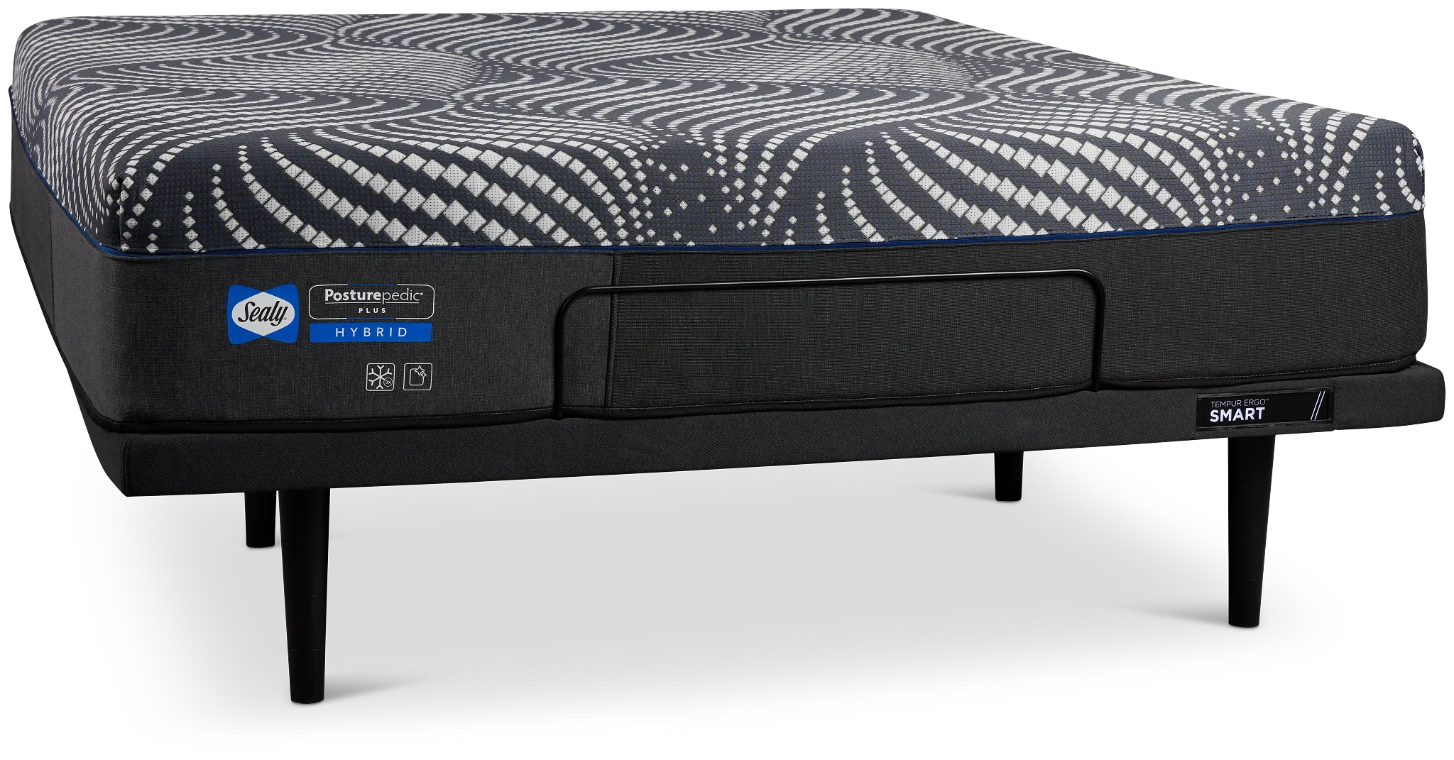 Sealy Posturepedic Plus High Point 14" Soft Ergo Smart Adjustable Mattress Set