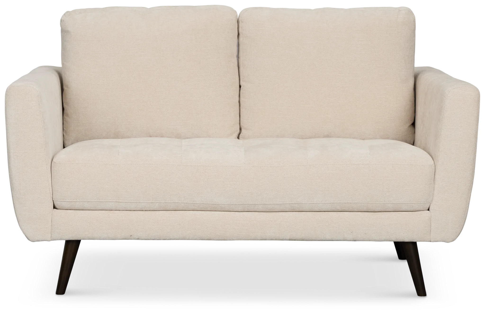Indie Beige Fabric Loveseat