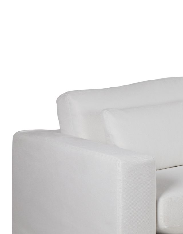 Cozumel White Fabric 5-piece Modular Sectional