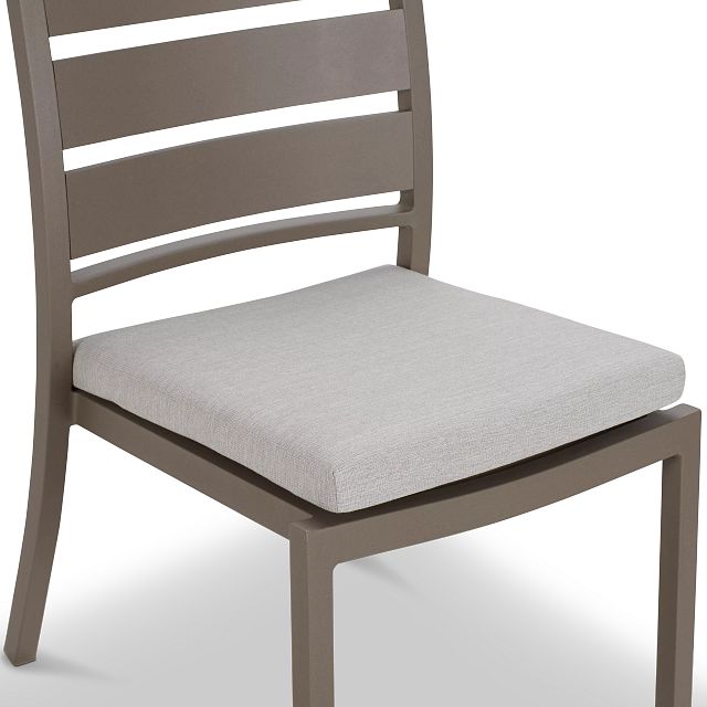 Raleigh White Aluminum Side Chair
