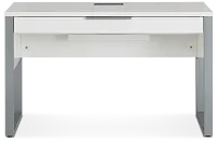 Clark White Dropdwn Dr Desk