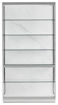 Ocean Drive White Stnl Steel Etagere