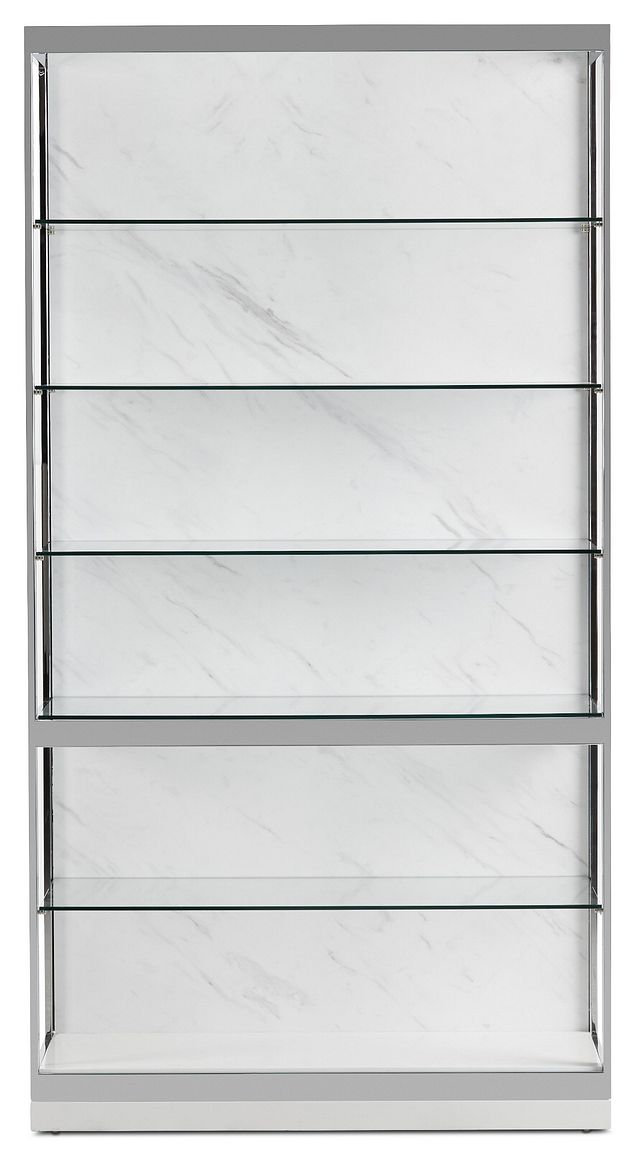 Ocean Drive White Stnl Steel Etagere