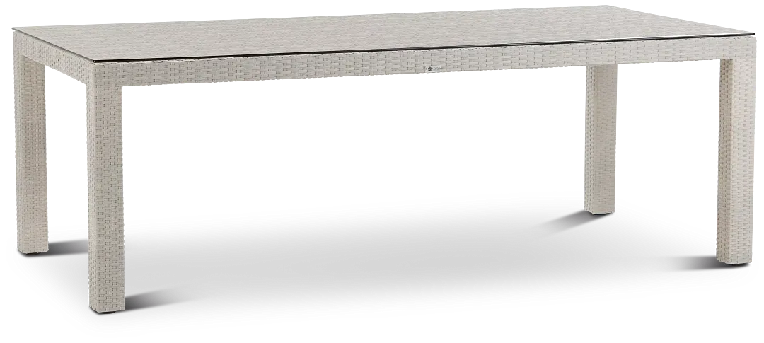Bahia White 84" Rectangular Table
