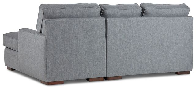 Austin Blue Fabric Right Chaise Sectional