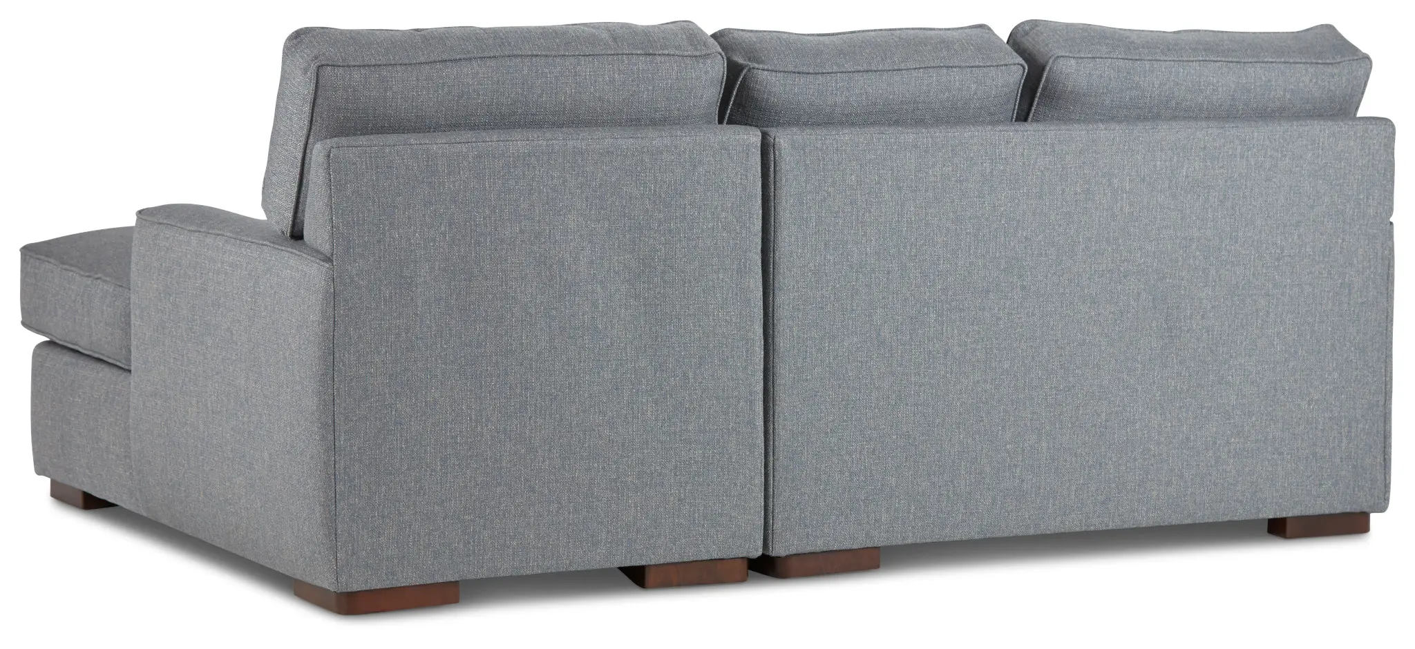 Austin Blue Fabric Right Chaise Sectional Austin Blue Fabric Right Chaise Sectional