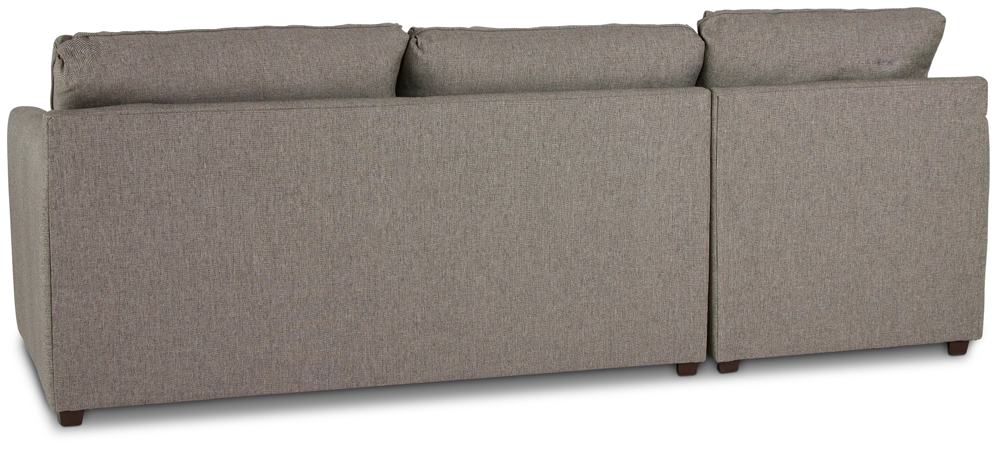 Asheville Brown Fabric Left Chaise Sectional