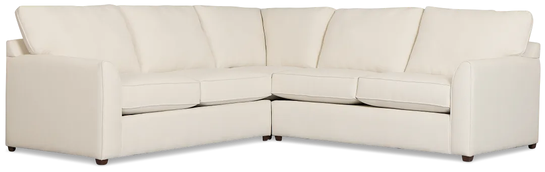 Tate Light Beige Fabric Medium 2-arm Left Cooling Memory Foam Sleeper Sect