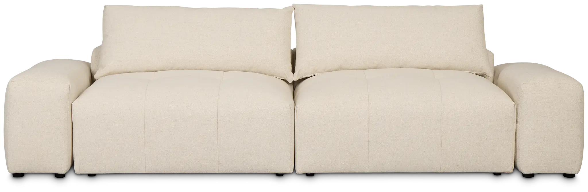 Remi Light Beige Fabric 2-piece Modular Sofa Remi Light Beige Fabric 2-piece Modular Sofa