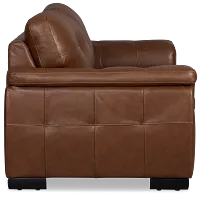 Braden Medium Brown Leather Sofa