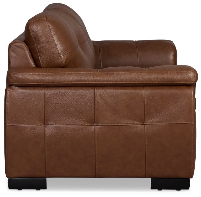 Braden Medium Brown Leather Sofa