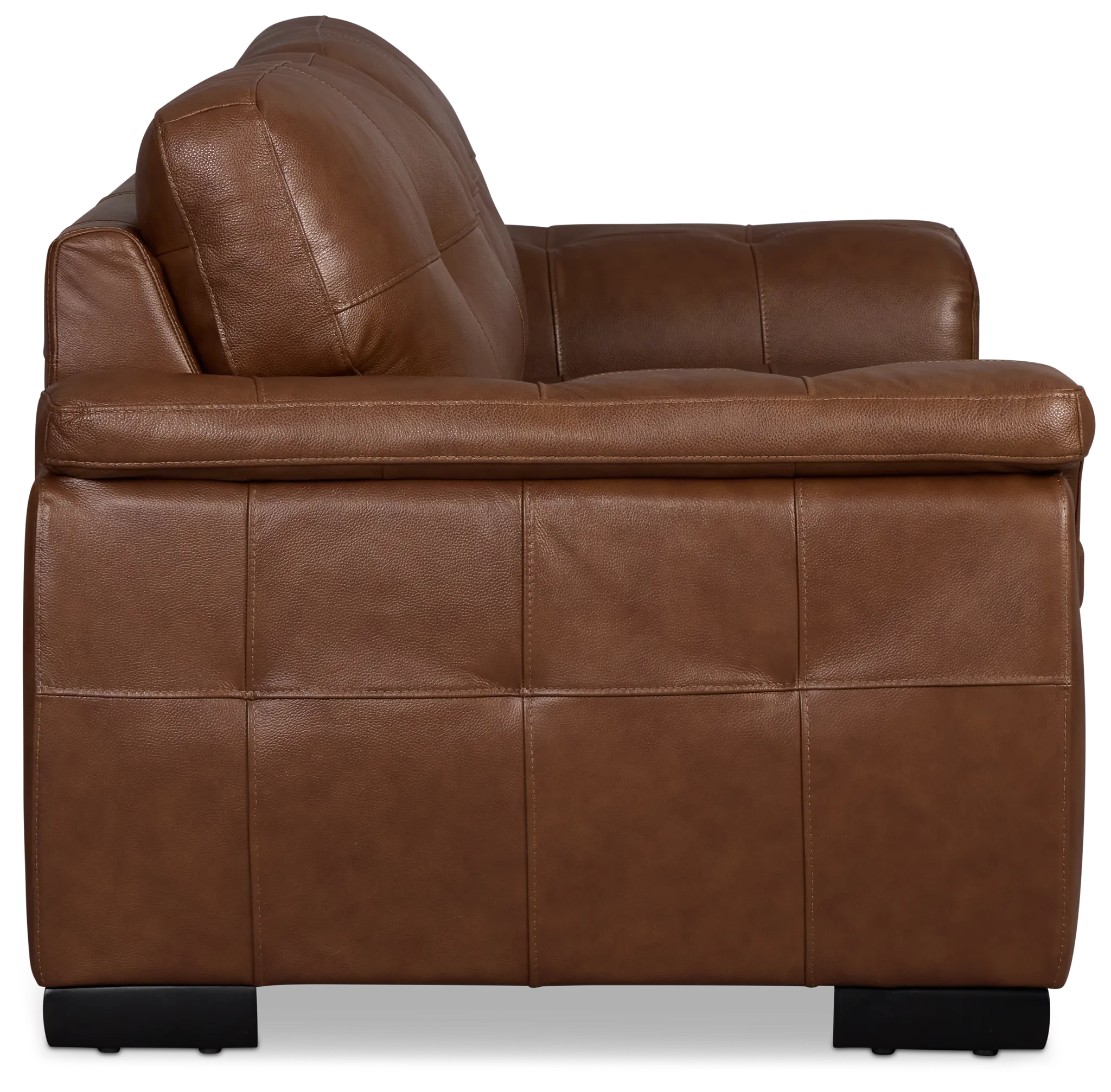 Braden Medium Brown Leather Sofa