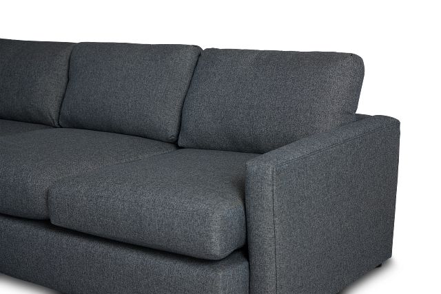 Noah Dark Gray Fabric Large Left Chaise Sectional
