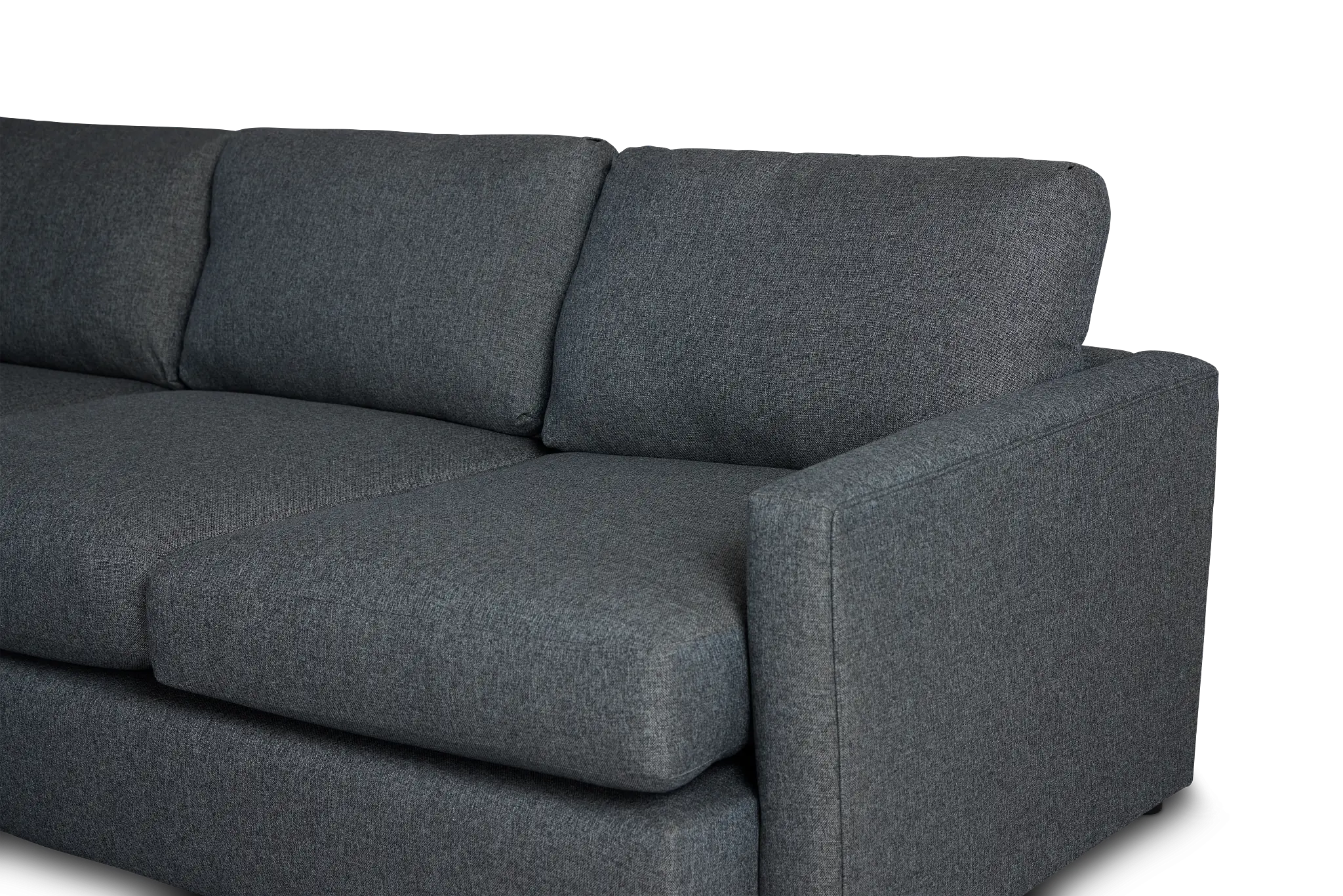 Noah Dark Gray Fabric Large Left Chaise Sectional Noah Dark Gray Fabric Large Left Chaise Sectional