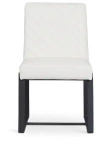 Harlem White Upholstered Side Chair