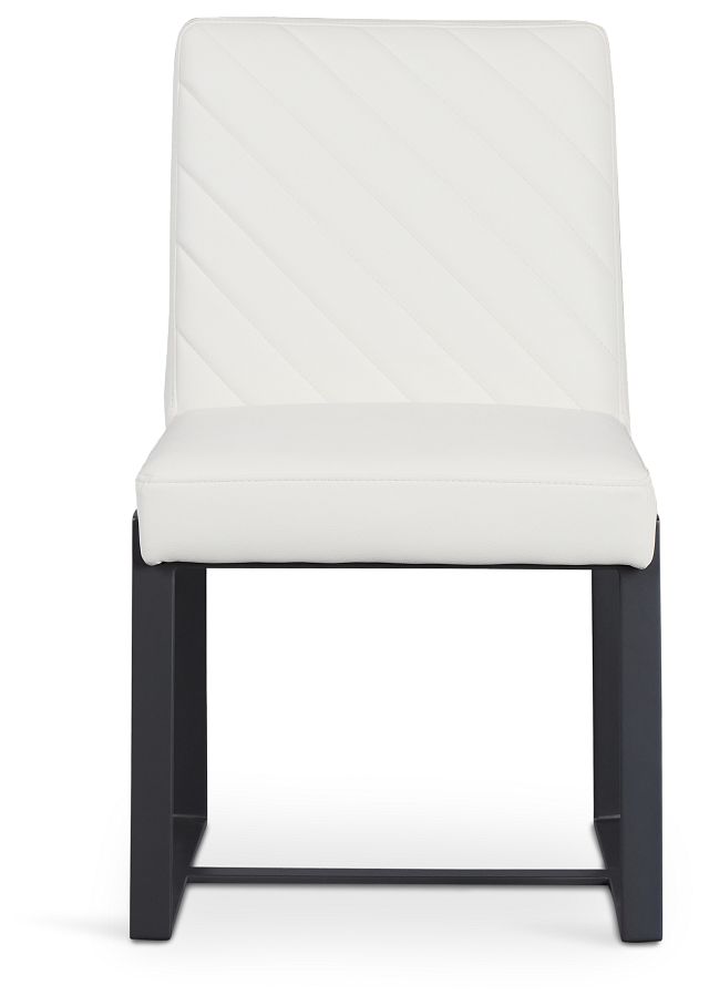 Harlem White Upholstered Side Chair