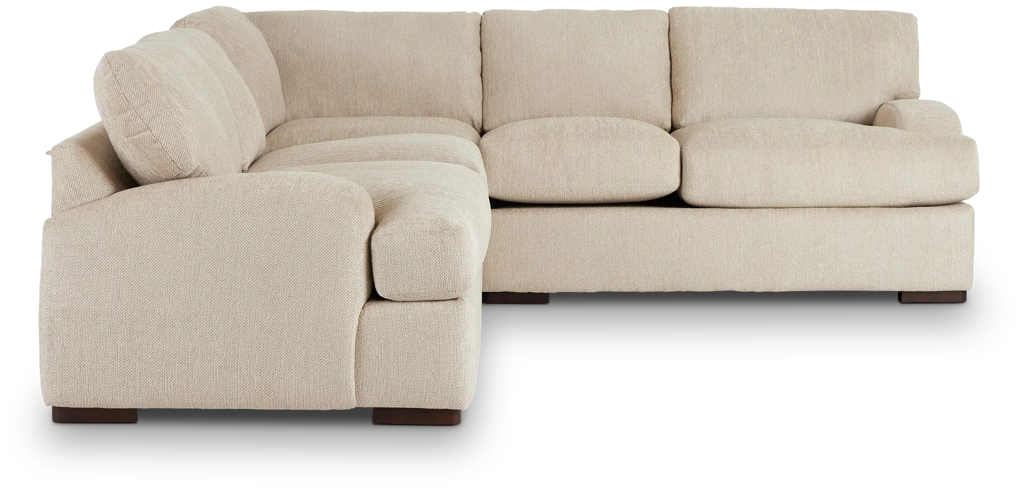 Alpha Beige Fabric Small Two-arm Sectional Alpha Beige Fabric Small Two-arm Sectional