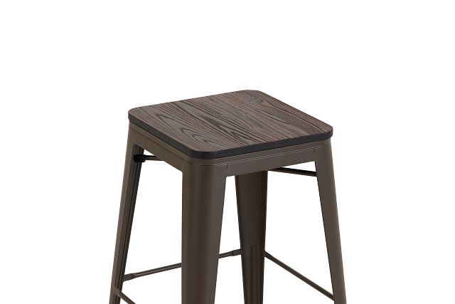 Beck Dark Tone Square 30" Barstool