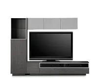 Vancouver 108" Dark Gray Gray 5-piece Left Modular Wall