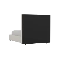 Grayton Merino Light Beige 54" Upholstered Platform Bed