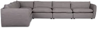 Serena Gray Fabric 6-piece Modular Sectional