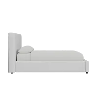 Grayton Revenue White 44" Upholstered Platform Bed