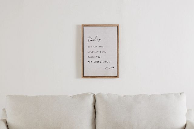 Dearest Linen Framed Wall Art