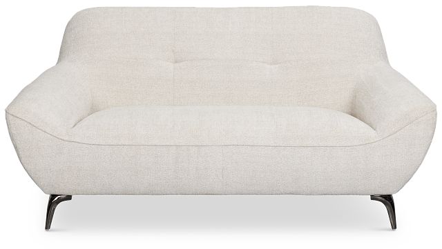 Zoey Light Beige Fabric Loveseat