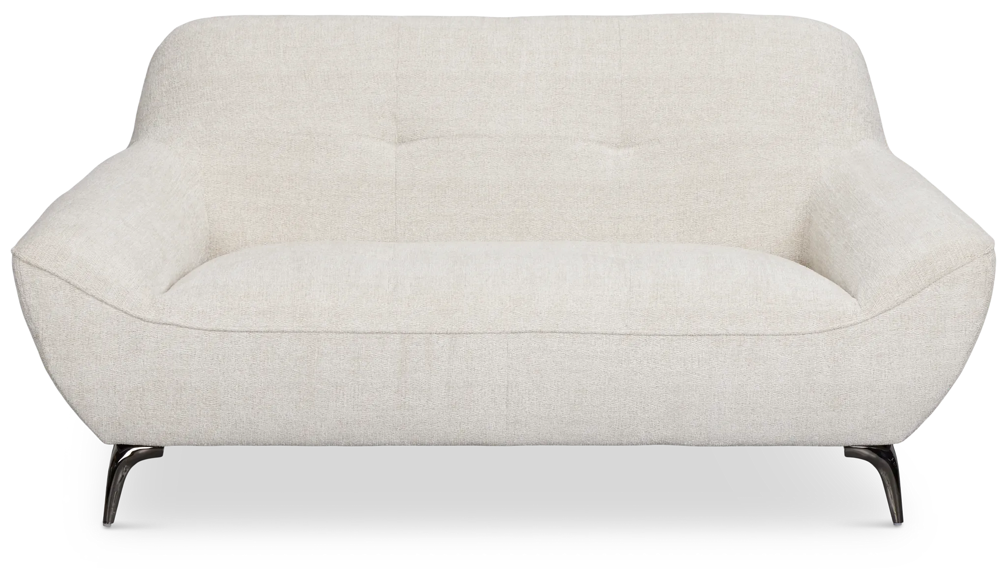 Zoey Light Beige Fabric Loveseat