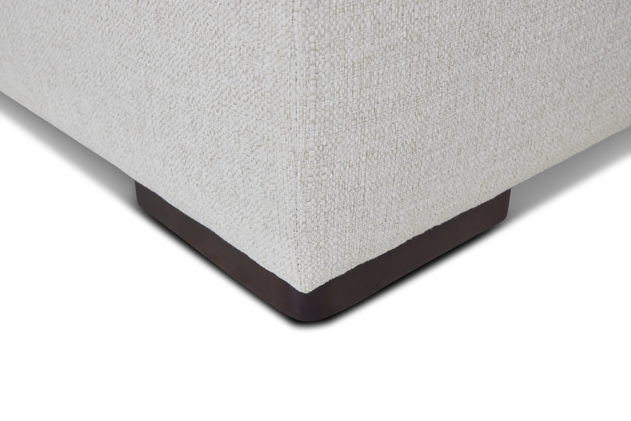 Austin White Fabric Large Left Chaise Sectional