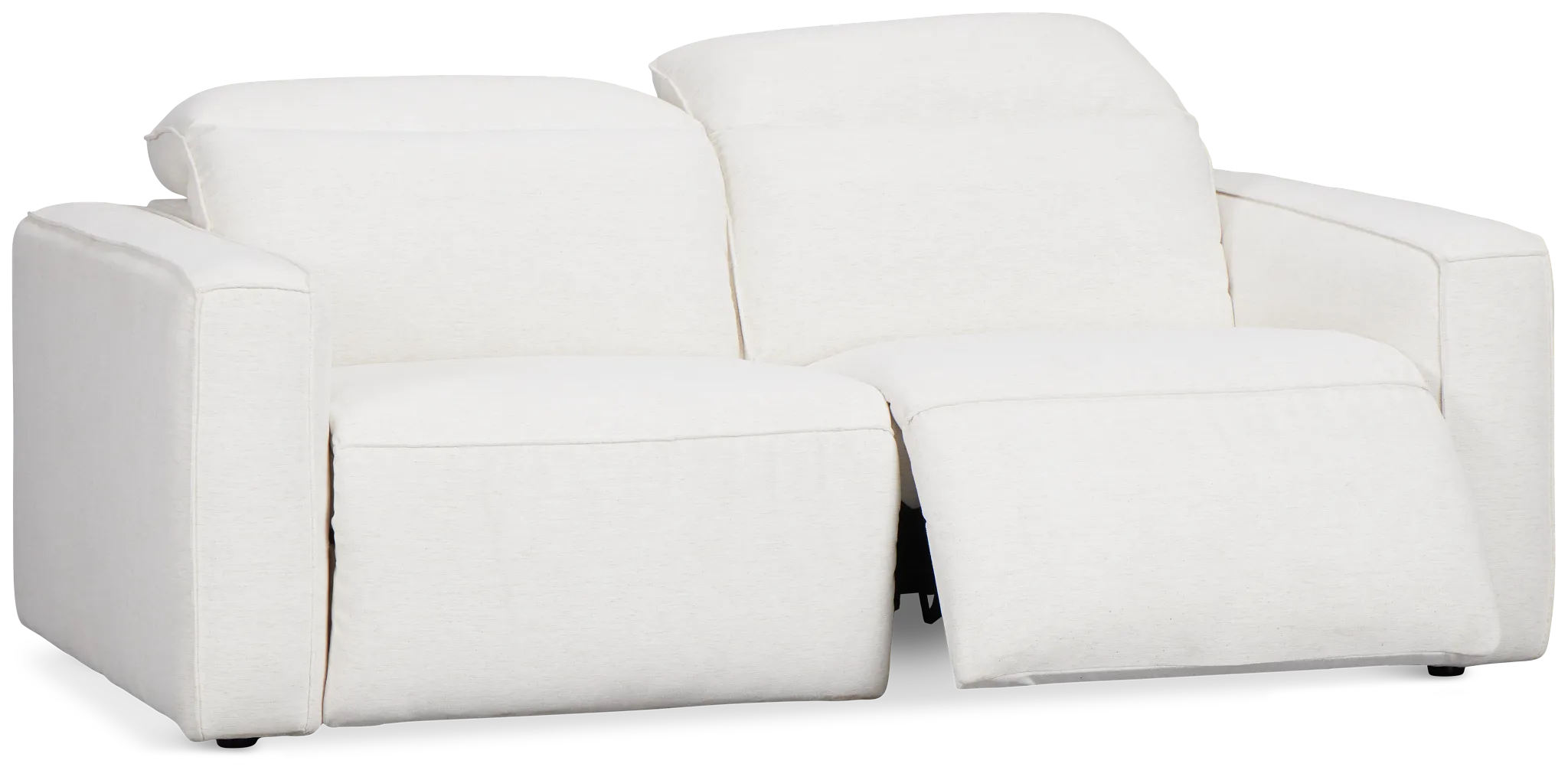 Ryland White Fabric Power Reclining Sofa