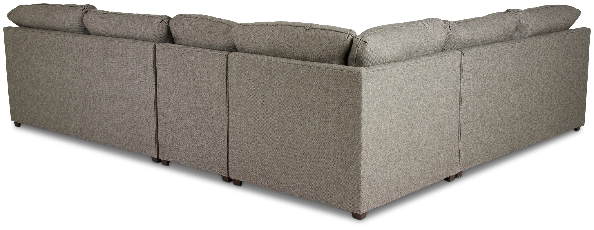 Asheville Brown Fabric Large Two-arm Sectional