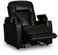 Optimus Black Lthr/vinyl Power Recliner