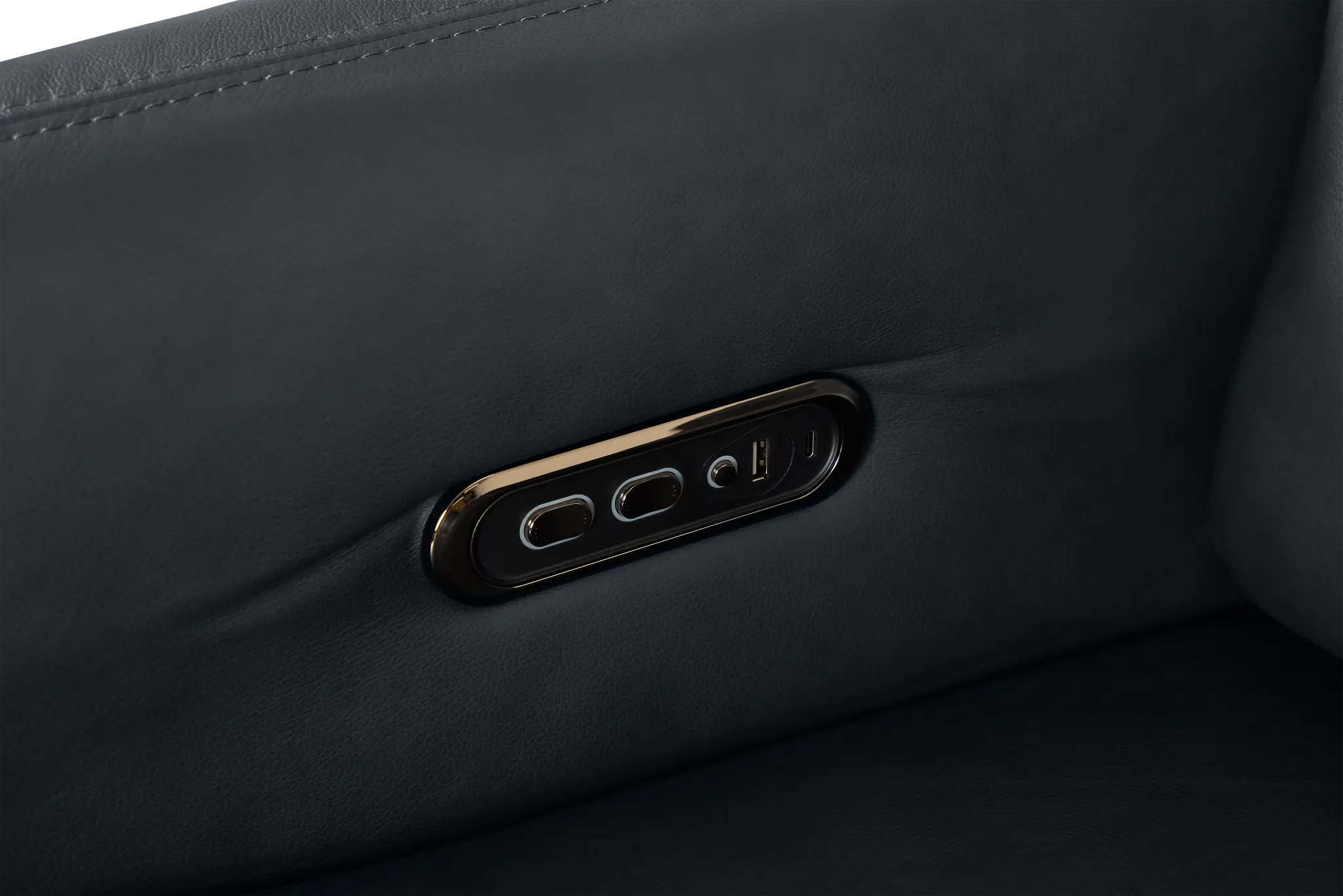 Eve Dark Blue Lthr/vinyl Power Swivel Glider Recliner Eve Dark Blue Lthr/vinyl Power Swivel Glider Recliner