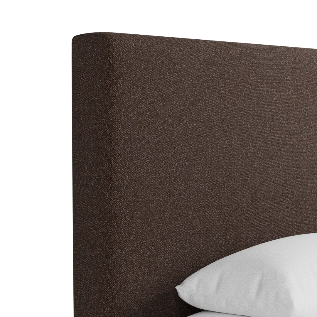 Grayton Elite Dark Brown 54" Upholstered Platform Bed