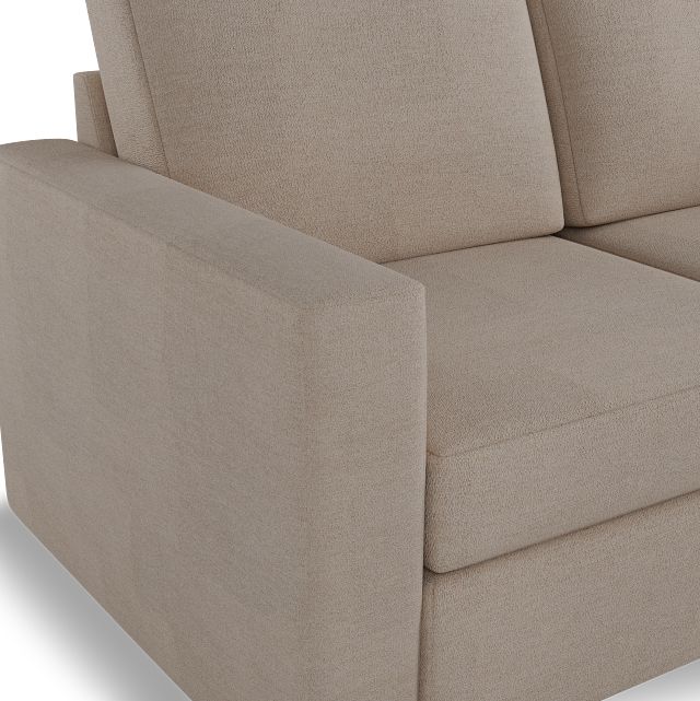 Citymod Beige Fabric 2-piece Modular Sofa
