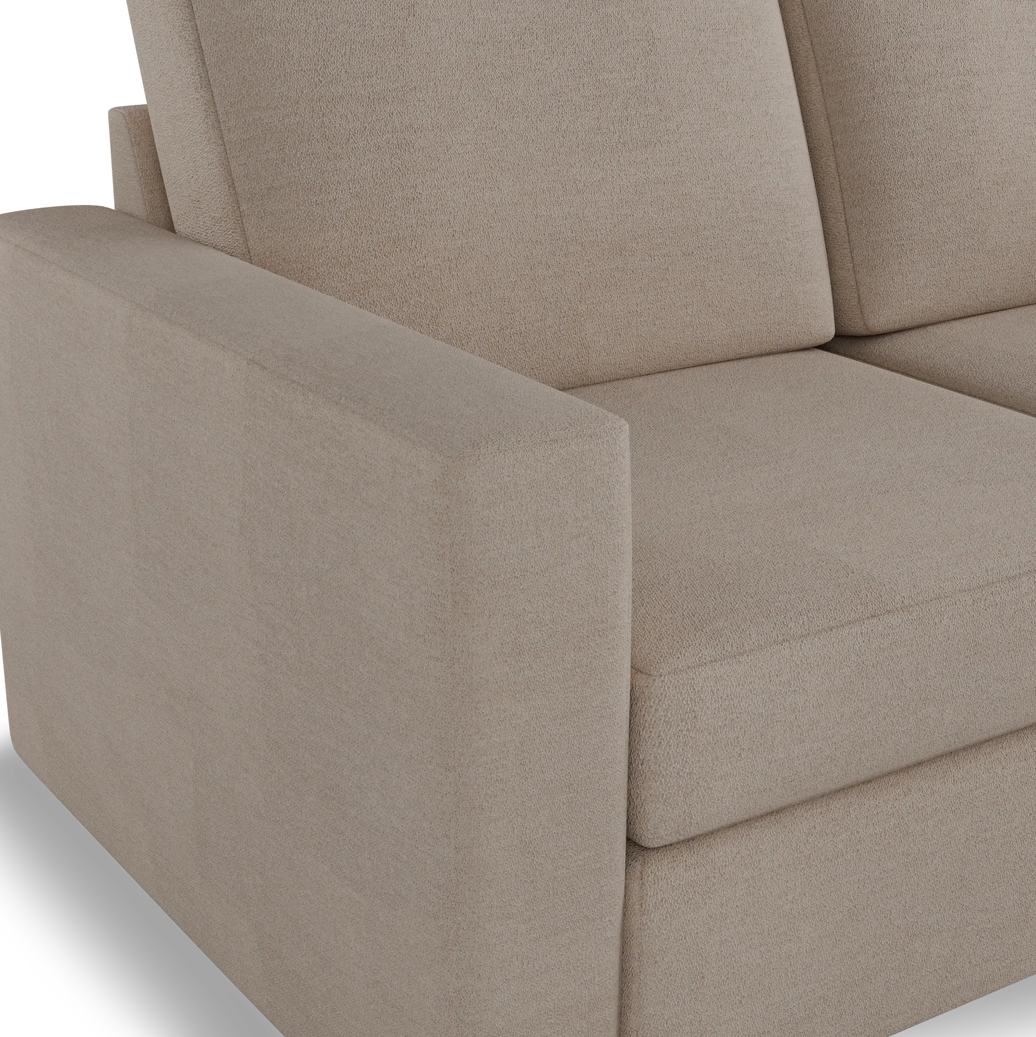 Citymod Beige Fabric 2-piece Modular Sofa Citymod Beige Fabric 2-piece Modular Sofa