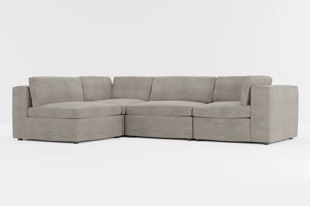 Destin Victory Gray Fabric 4-piece Modular Sectional Destin Victory Gray Fabric 4-piece Modular Sectional