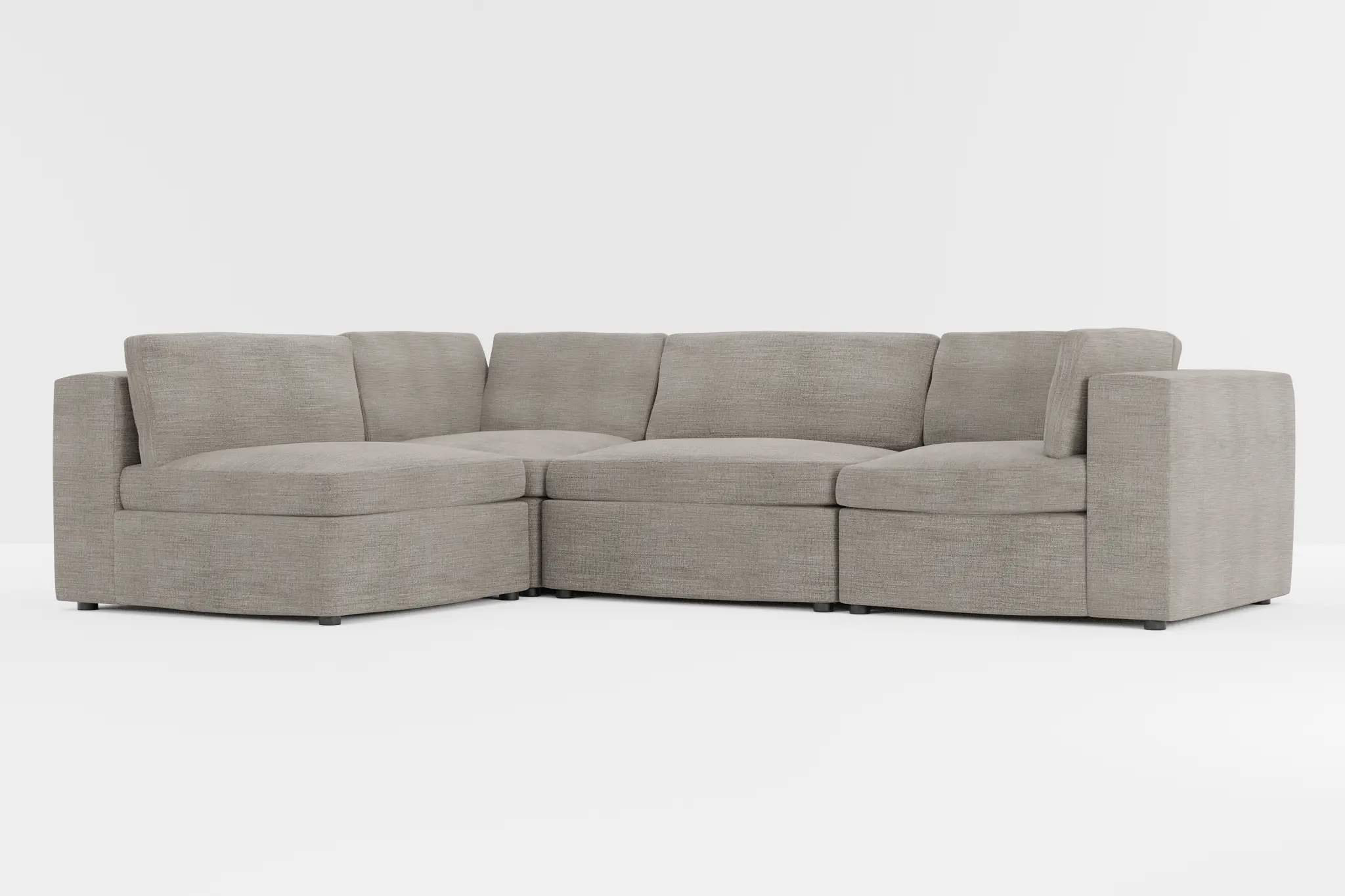 Destin Victory Gray Fabric 4-piece Modular Sectional Destin Victory Gray Fabric 4-piece Modular Sectional