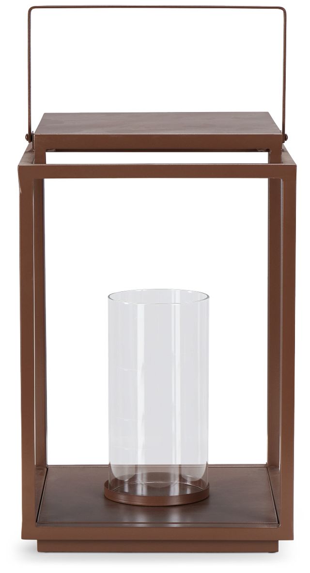 Kilia Brown Large Lantern