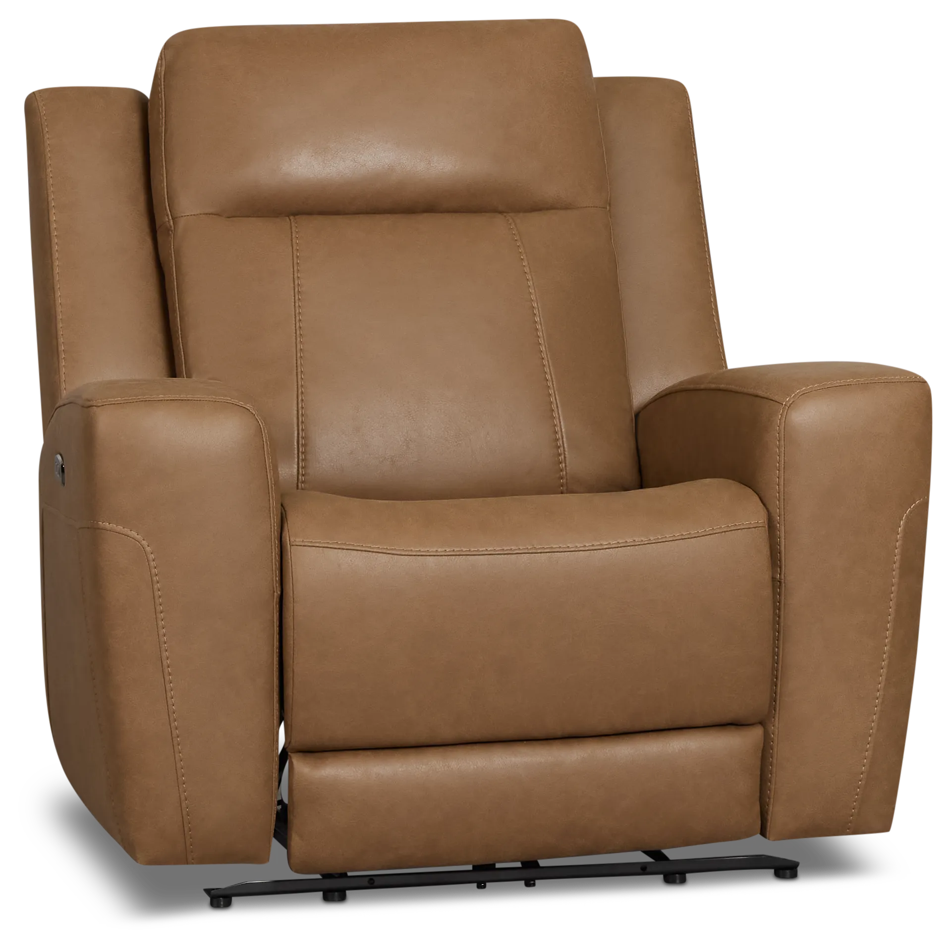 Colton Brown Micro Power Recliner With Power Headrest