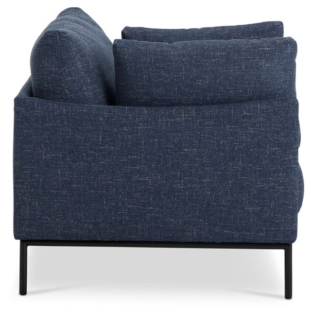 Oliver Dark Blue Fabric Chair