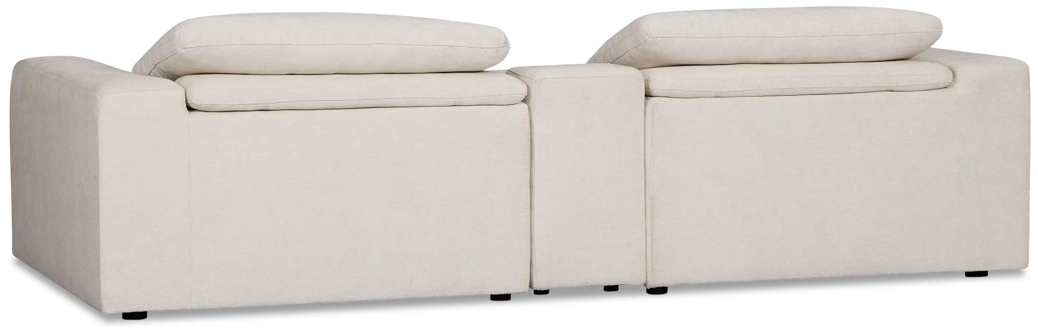 Drift Light Beige Fabric Power Reclining Console Loveseat Drift Light Beige Fabric Power Reclining Console Loveseat