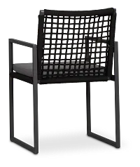 Sunrise Dark Gray Aluminum Arm Chair