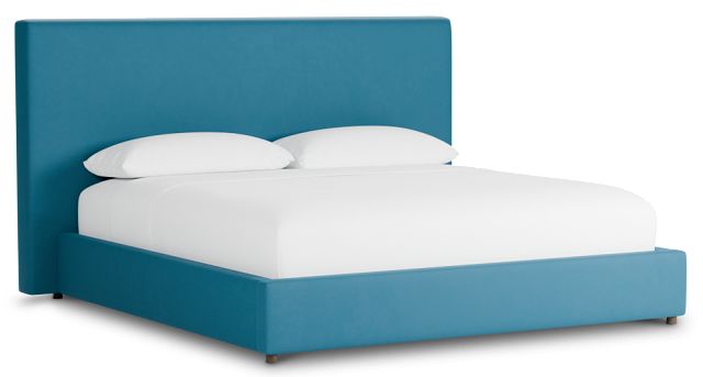 Grayton Joya Teal 54" Upholstered Platform Bed